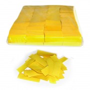 MagicFX Slowfall confetti rectangles 55x17mm - Yellow Confetti Paper bulk 1kg