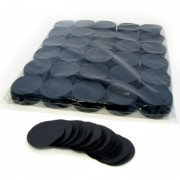MagicFX Slowfall confetti rounds Ø 55mm - Black Confetti Shapes Paper bulk 1kg