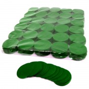 MagicFX Slowfall confetti rounds Ø 55mm - Dark Green Confetti Shapes Paper bulk 1kg