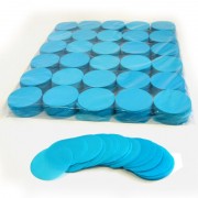 MagicFX Slowfall confetti rounds Ø 55mm - Light Blue Confetti Shapes Paper bulk 1kg