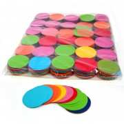 MagicFX Slowfall confetti rounds Ø 55mm - Multicolour Confetti Shapes Paper bulk 1kg