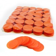 MagicFX Slowfall confetti rounds Ø 55mm - Orange Confetti Shapes Paper bulk 1kg