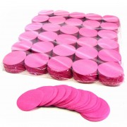 MagicFX Slowfall confetti rounds Ø 55mm - Pink Confetti Shapes Paper bulk 1kg