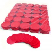 MagicFX Slowfall confetti rounds Ø 55mm - Red Confetti Shapes Paper bulk 1kg