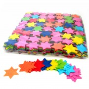 MagicFX Slowfall confetti stars Ø 55mm - Multicolour Confetti Shapes Paper bulk 1kg