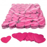 MagicFX Slowfall confetti hearts Ø 55mm - Pink Confetti Shapes Paper bulk 1kg