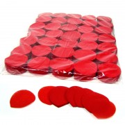 MagicFX Slowfall confetti rose petals Ø 55mm - Red Confetti Shapes Paper bulk 1kg