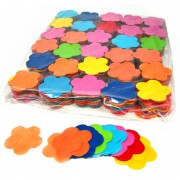 MagicFX Slowfall confetti flowers Ø 55mm - Multicolour Confetti Shapes Paper bulk 1kg