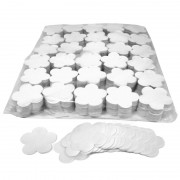 MagicFX Slowfall confetti flowers Ø 55mm - White Confetti Shapes Paper bulk 1kg