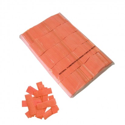 MagicFX Slowfall UV confetti 55x17mm - Fluo Orange Confetti Paper bulk 1kg