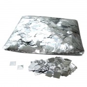 MagicFX Metallic confetti squares 17x17mm - Silver Confetti Metallic bulk 1kg