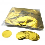 MagicFX Metallic  confetti rounds Ø 55mm - Gold Confetti Shapes Metallic bulk 1kg