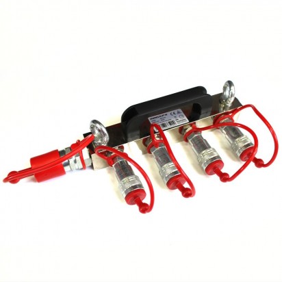 MagicFX CO2 HIGH PRESSURE DISTRIB. BLOCK(1x 3/4 hose in,4x 3/8 out)