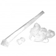 MagicFX Streamers 10m x 1.5cm - White Streamers Paper polybag