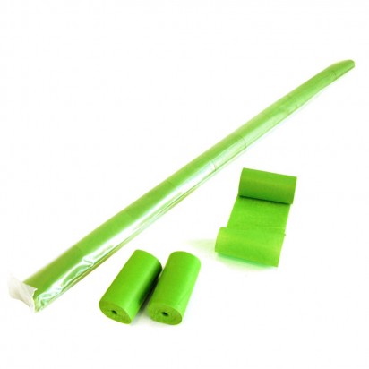 MagicFX Streamers 10m x 5cm - Light Green Streamers Paper polybag