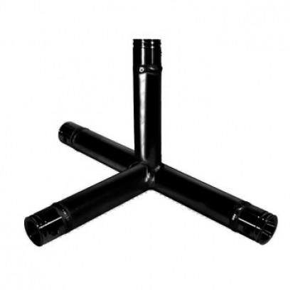 PRO-truss  PRO 1  T-PieCe  C 420 4-way T-PieCe BLACK STRUCTURED