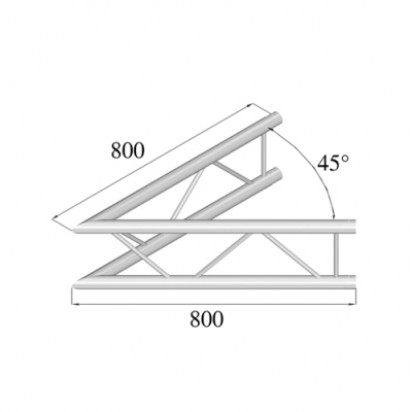Pro-truss Pro 22 Corner C 190 V 2-way vertical 45°