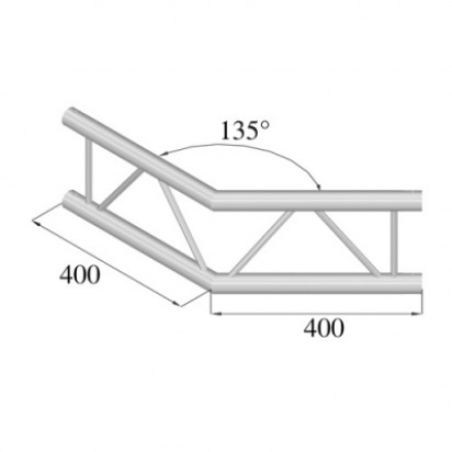 Pro-truss Pro 22 Corner C 230 V 2-way vertical 135°