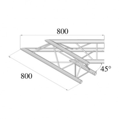 Pro-truss Pro 23 Corner C 190 2-way 45°