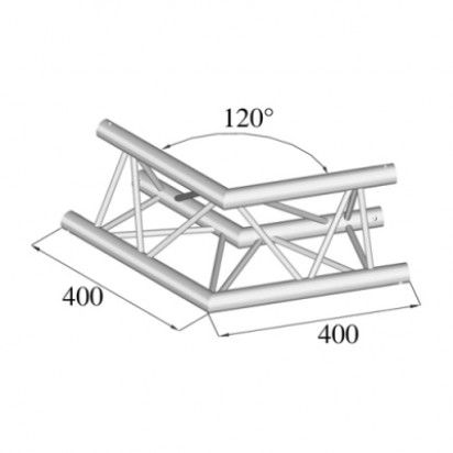 Pro-truss Pro 23 Corner C 220 2-way 120º