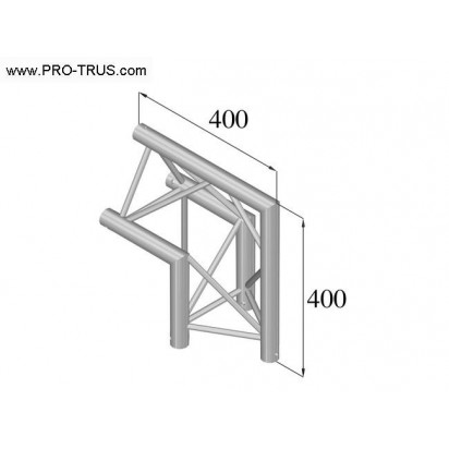 Pro-truss Pro 23 Corner C 240 2-way 90º apex out