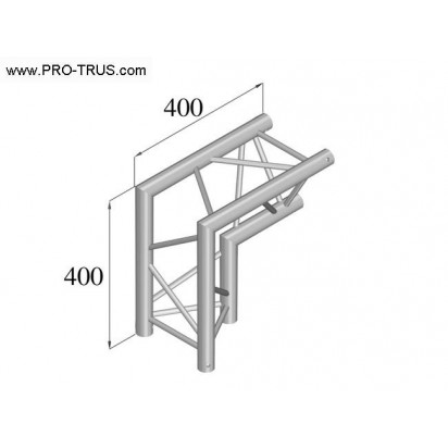 Pro-truss Pro 23  Corner C 250 2-way  90º apex in