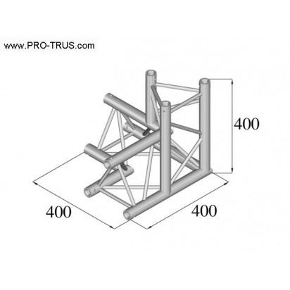 Pro-truss Pro 23 Corner  C 340 3-way apex down left / right