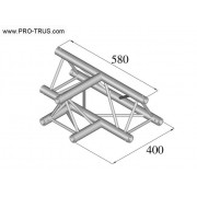 Pro-truss Pro 23 T-piece C 360 3-way horizontal