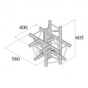 Pro-truss Pro 23 T-piece C 510 5-way T-piece