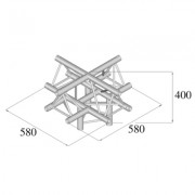 Pro-truss Pro 23 Cross C 520 5-way apex up