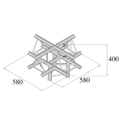 Pro-truss Pro 23 Cross C 520 5-way apex up