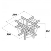 Pro-truss Pro 23 Cross C 530 5-way apex down