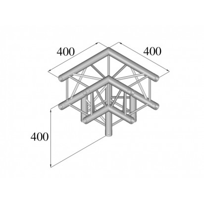 Pro-truss Pro 24 Corner C 300 3-way 90º