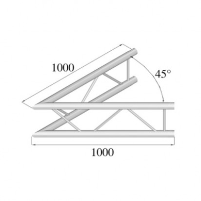 Pro-truss Pro 32 Corner C 190 V 2-way vertical 45°