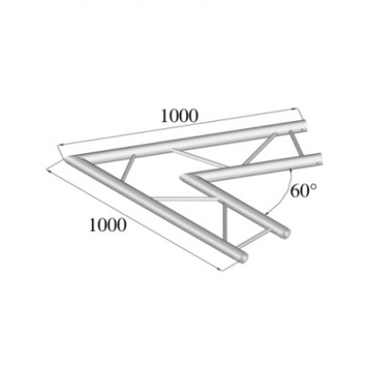 Pro-truss Pro 32 Corner C 200 H 2-way horizontal 60°