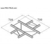 Pro-truss Pro 32 Cross C 410 H 4-way horizontal cross