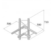 Pro-truss Pro 32 T-piece C 440 H 4-way horizontal corner