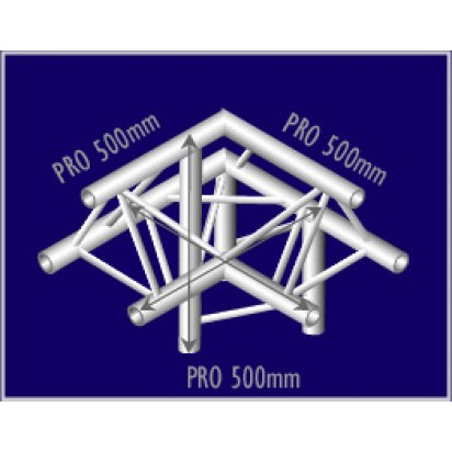 Pro-truss Pro 33 Corner  C 310 3-way apex up / right Prolyte compatible