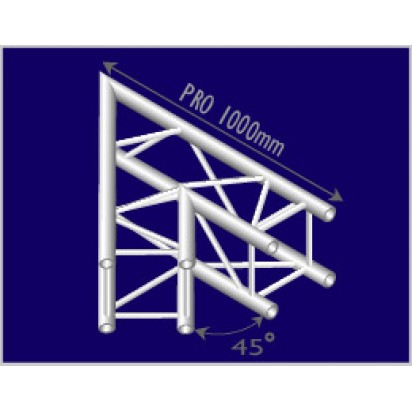 Pro-truss Pro 34 Corner C 190 2-way 45° Heavy duty Prolyte compatible