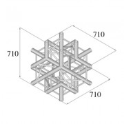 Pro-truss Pro 34 Cross C 610 6-way cross Heavy duty Prolyte compatible