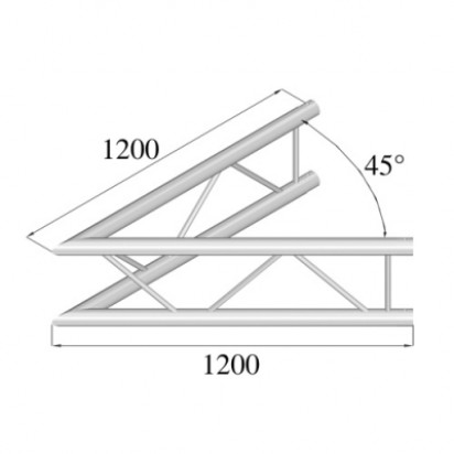 Pro-truss  Pro 42  Corner  C 190 V 2-way vertical 45¦