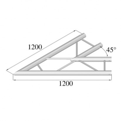 Pro-truss  Pro 42  Corner  C 190 H 2-way horizontal 45¦