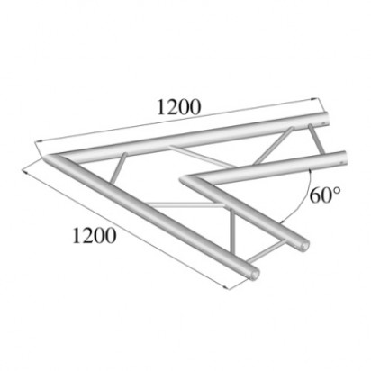 Pro-truss  Pro 42  Corner  C 200 H 2-way horizontal 60¦