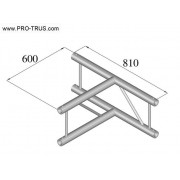 Pro-truss  Pro 42  T-piece  C 360 V 3-way vertical T-piece