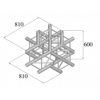PRO-truss  PRO 44  T-PieCe  C 510 5-way Cross PROlyte ComPatible