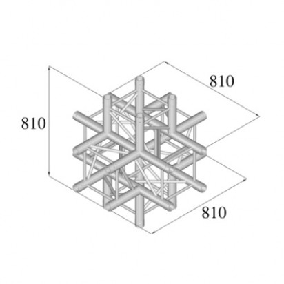 PRO-truss  PRO 44  Cross  C 610 6-way Cross PROlyte ComPatible