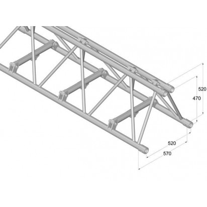 Pro-truss  Pro 524F L1200 Straight 1200 mm