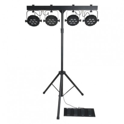 Showtec Compact power lightset Incl. bag, footswitch & stand