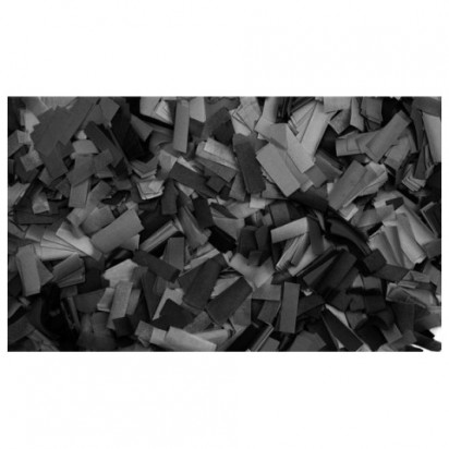 Showtec Black Confetti 55x17mm slowfall 1kg Flameproof