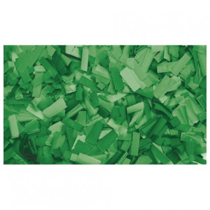 Showtec Green Confetti 55x17mm slowfall 1kg Flameproof